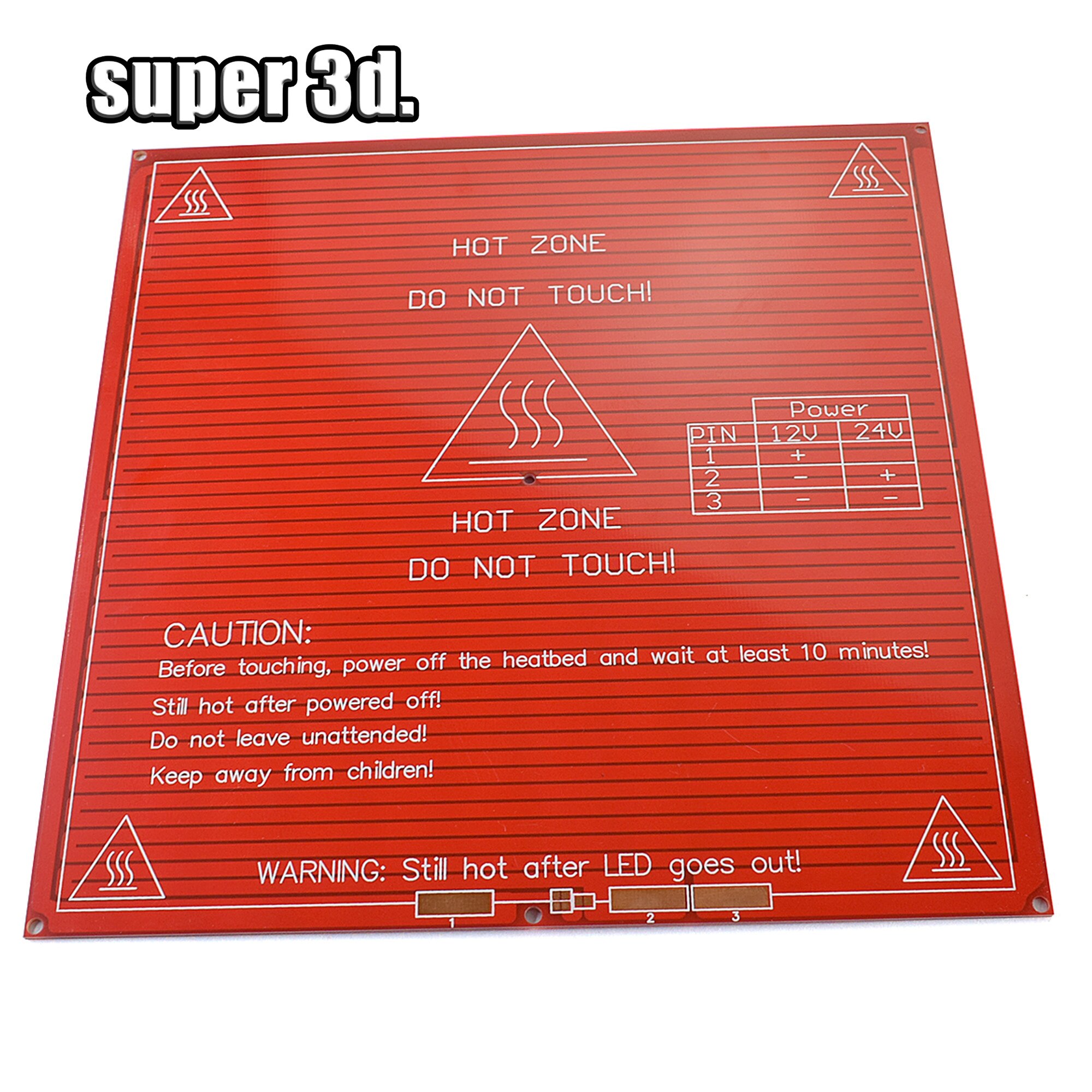 MK2B Verwarmd Bed Bouwen Ultrabase PCB MK2 B Broeinest Glas plaat ondersteuning 214mm x 214mm 12V 24V Opgewaardeerd voor 3D Printer RepRap