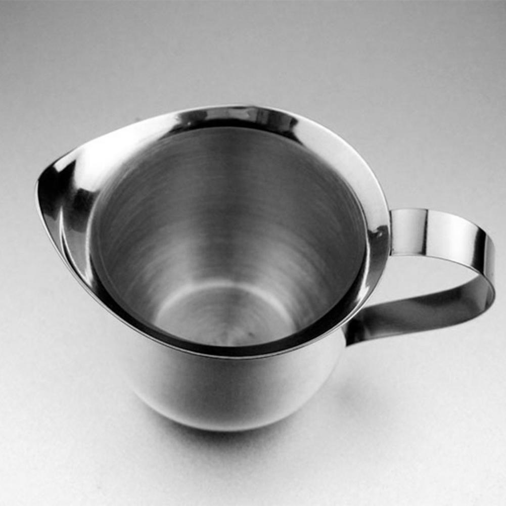 Taza de acero inoxidable para café capuchino, recipiente para leche Latte, boca puntiaguda,