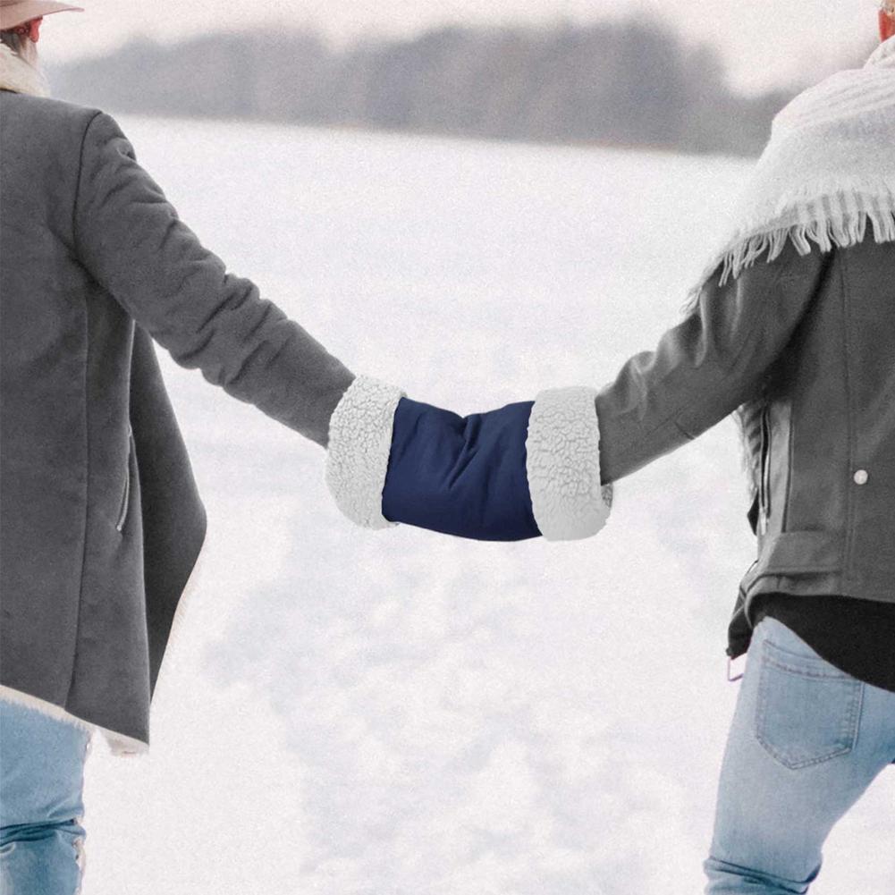 Calentador de manos eléctrico con USB para personas mayores, calentador de manos grueso de terciopelo de felpa, lavable, seguro, cálido para el hogar, suministros de invierno