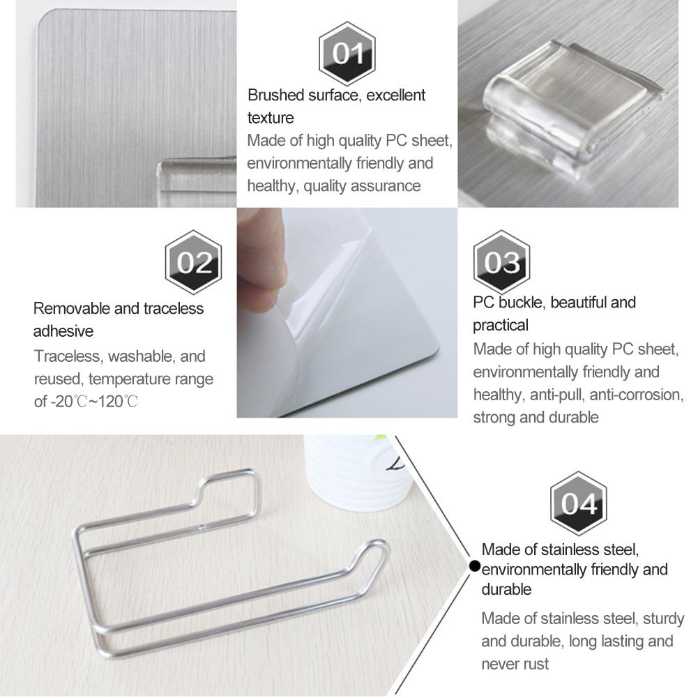 Wc Papierrolhouder Herhaaldelijk Wasbare Herbruikbare Ponsen-gratis Roestvrijstalen WC Tissue Houder Wc Badkamer Supply