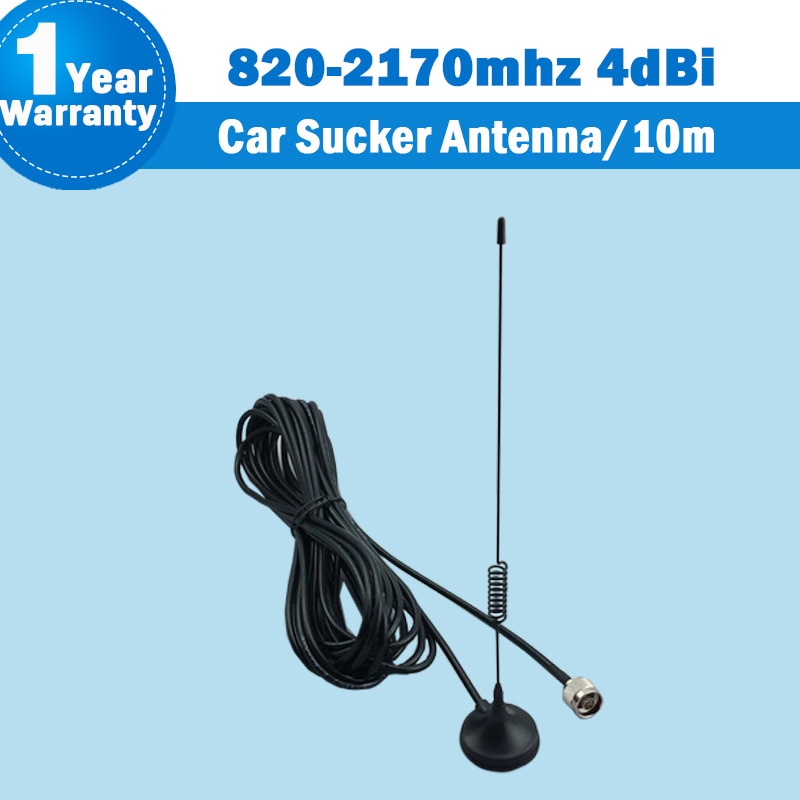 5V 12V car antenna kit for 2g 3g 4g LTE mobile phone signal booster GSM repeater UMTS cellular amplifier 10m cable car use