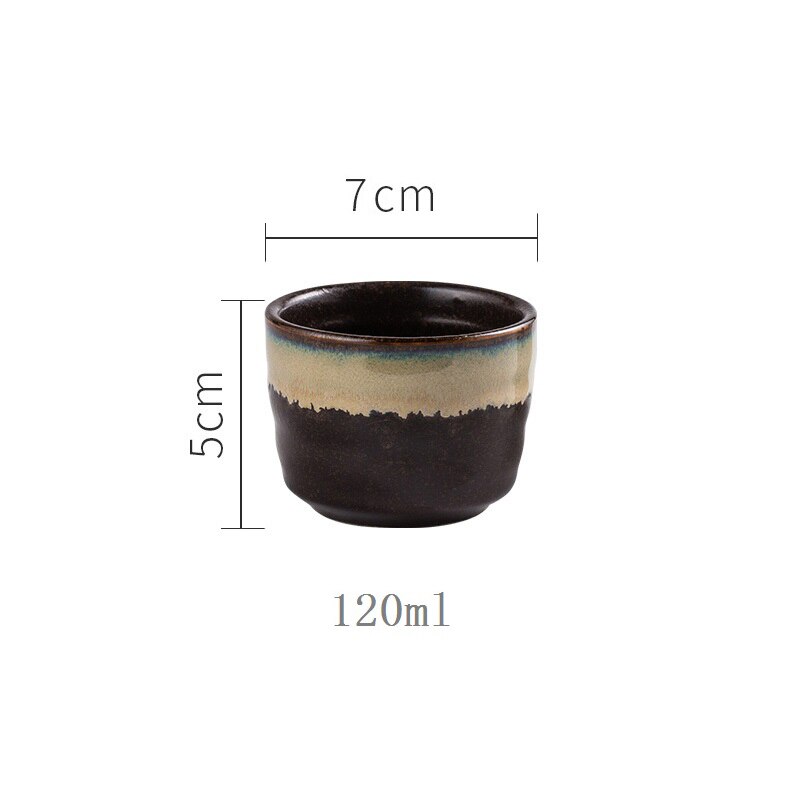 CHANSHOVA 120ml Style chinois traditionnel couleur glaçure tasse à thé en céramique porcelaine petite et grande tasse à café H038: 3