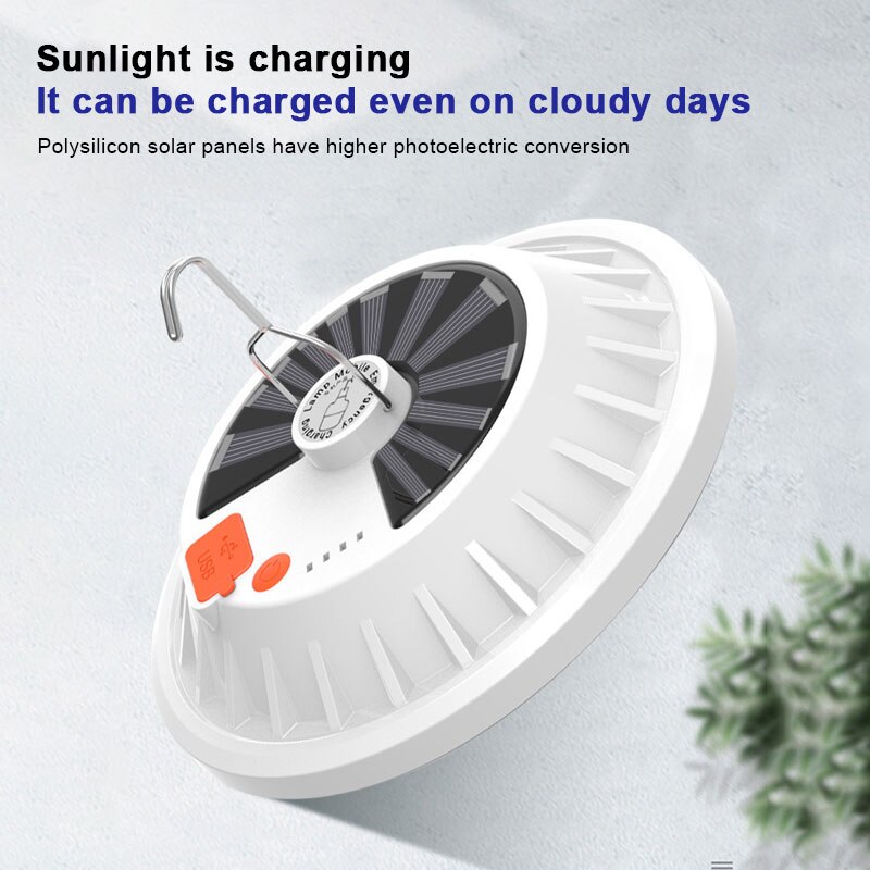 Power failure emergency LED bulb solar lighting lamp outdoor camping lighting lamp hanging night market stall lamp