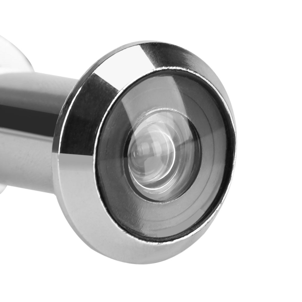 Door Viewer 14mm 220-degree Peepholes Zinc Alloy Adjustable Anti-Theft Eye Security Wide Viewing Angle with Duty Cover