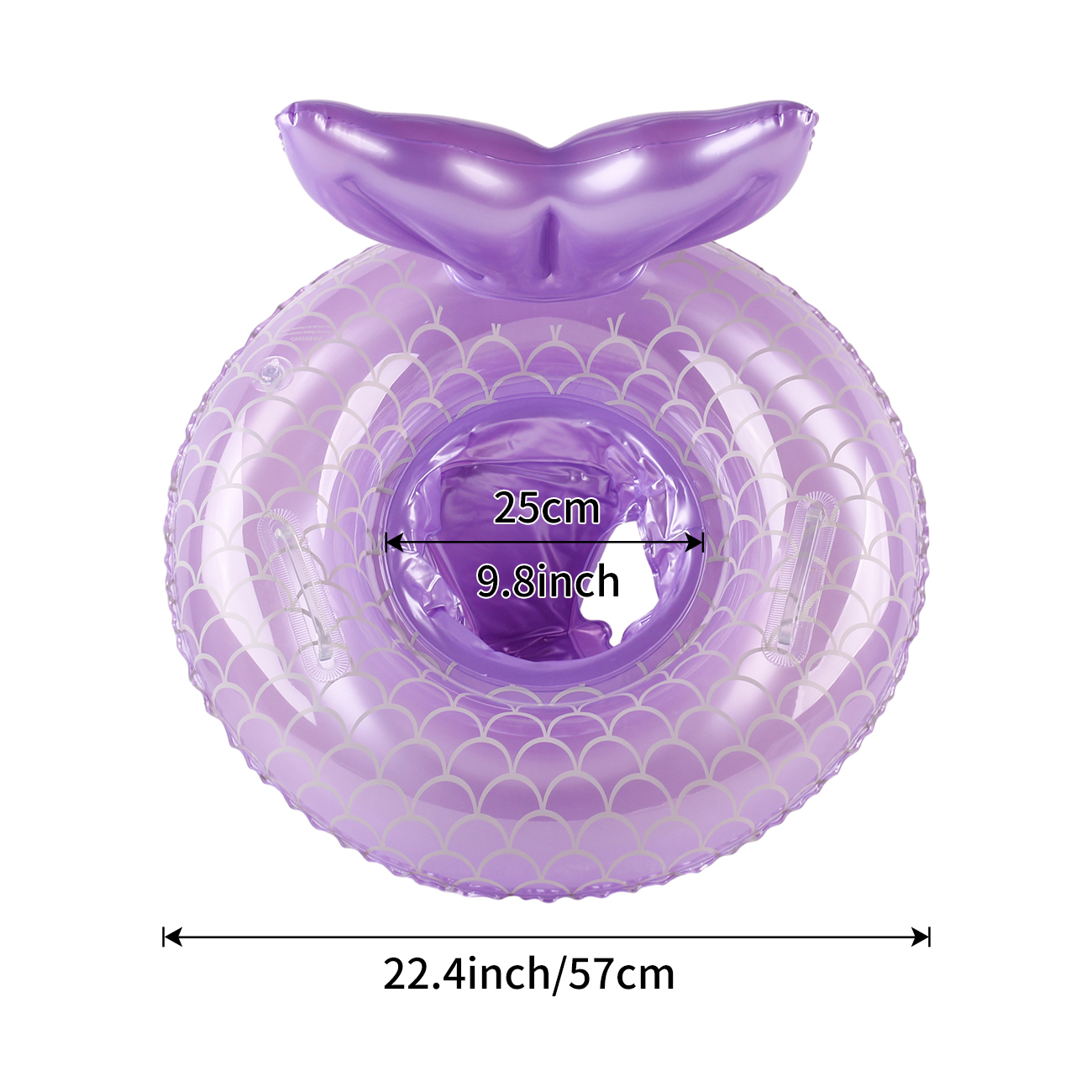 Pool Floaties for Kids,Mermaid Baby Swimming Float, Smart Swim Trainer, Inflatable Pool Floats for Toddlers