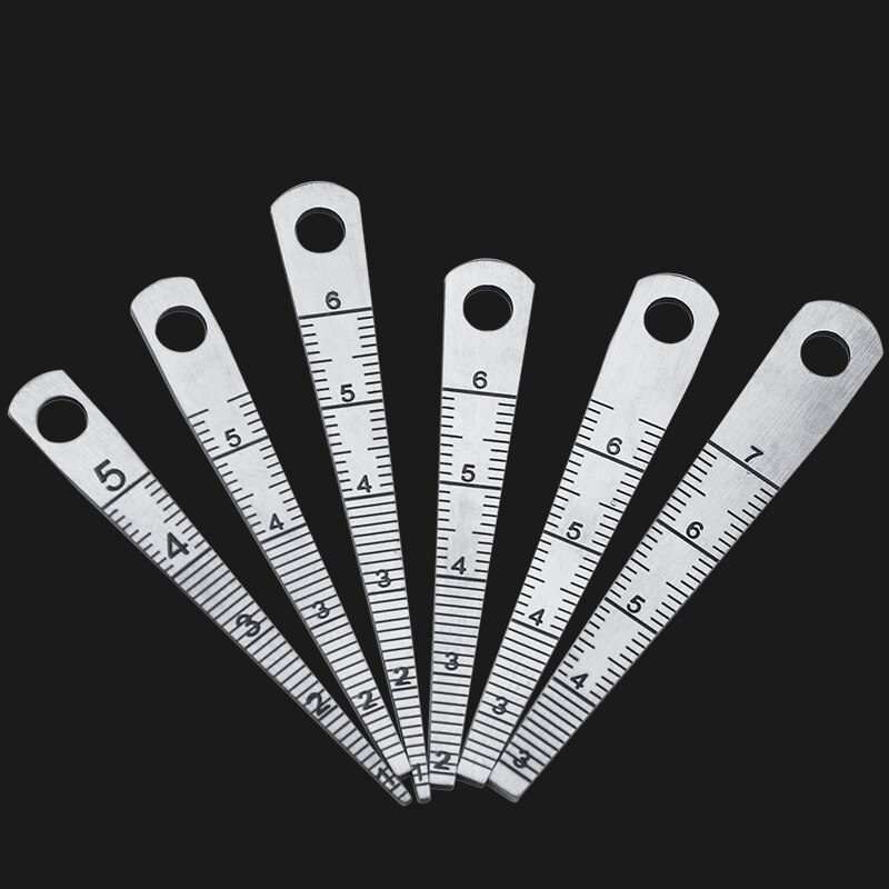 0-70mm Inside Calliper Gap Gauge Bore Gauge Slope Gage Wedge Ruler Feeler Cone Clearance Ruler Double Side Scale