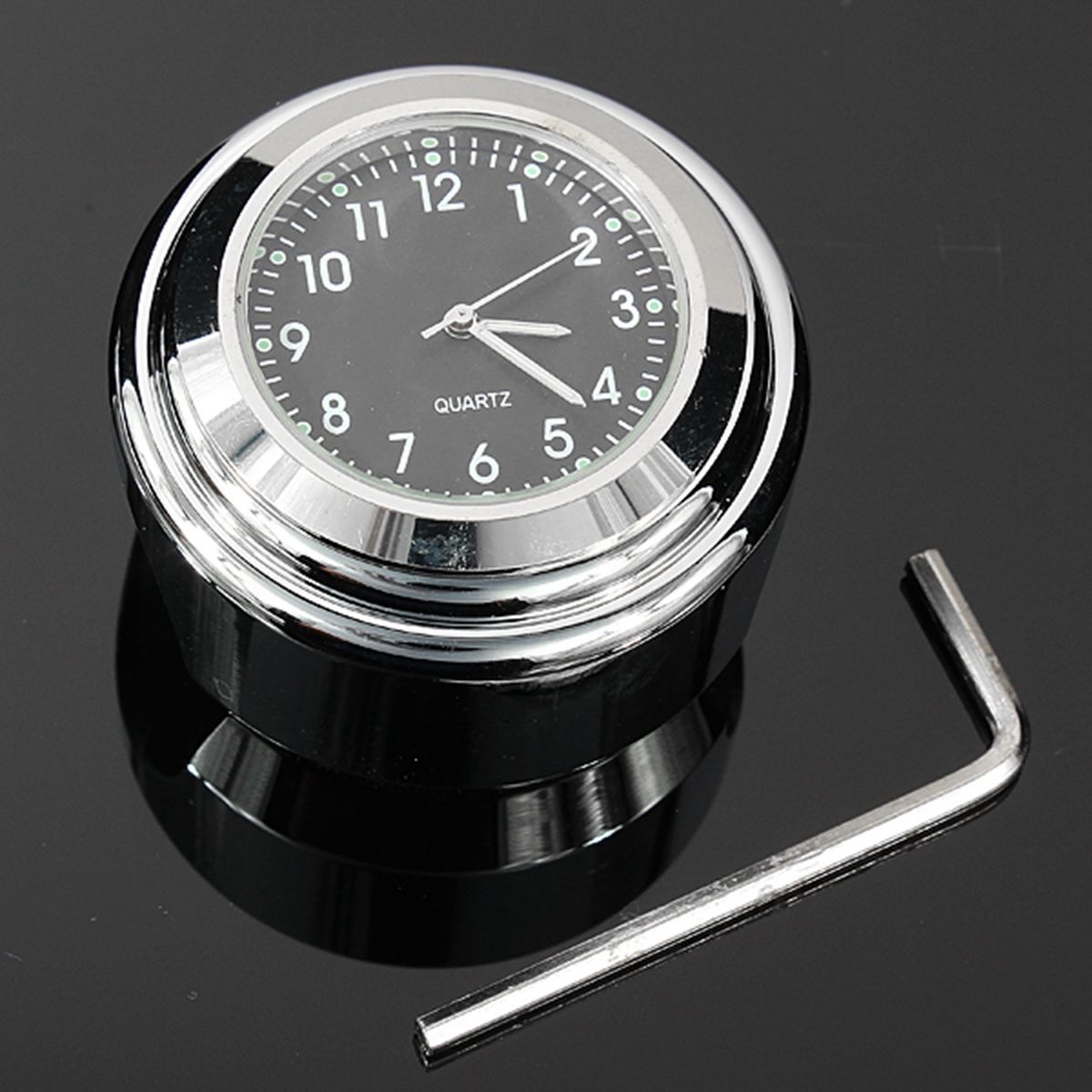 Autouhr, Mini-Fahrzeug-Armaturenbrettuhr (Auto-Digitaluhr-Thermometer)
