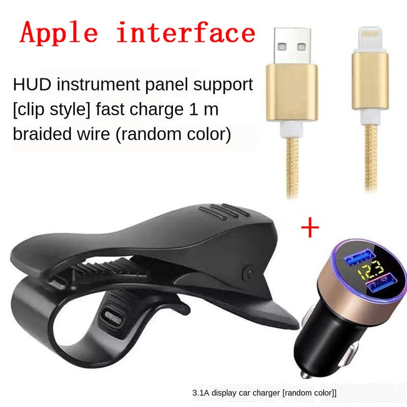 Multifunction Universal Car Dashboard Mount Holder Hud Clip Vehicle Monuted GPS Mobile Phone Support Car Accessories: D