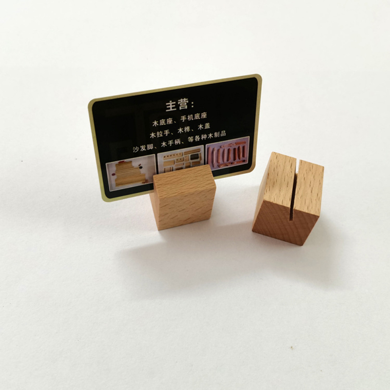 5PCS/lot Wooden Card Display Stand Postcard Wood Pallet Desktop Seat Card Holder DIY Party Decoration: 6