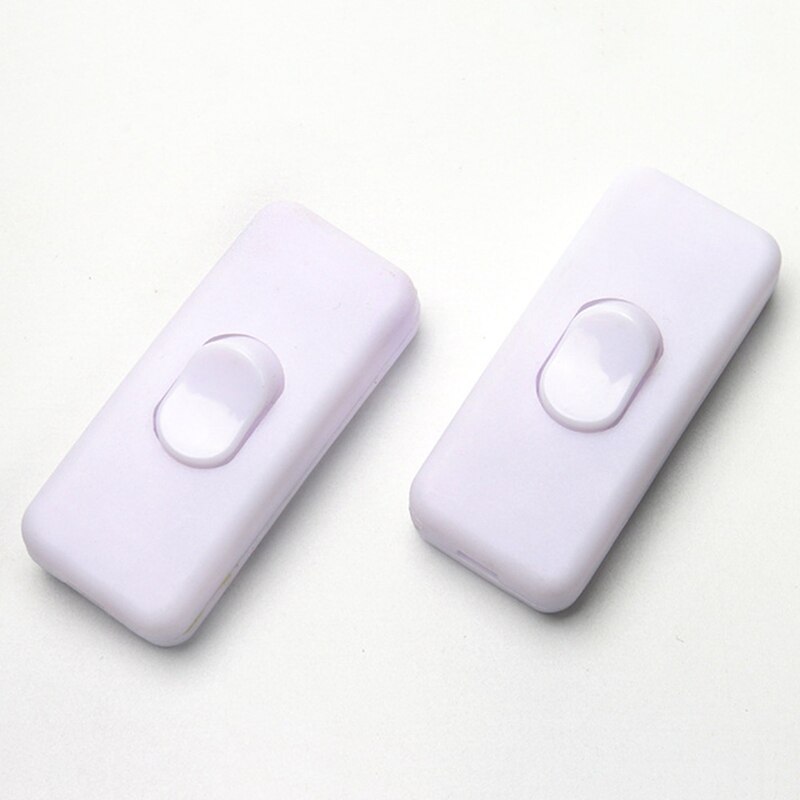 Light Switch 110 -250V Inline ON/OFF Table Desk Lamp Cord Cable Toggle Rocker Switches Control For LED Lighting