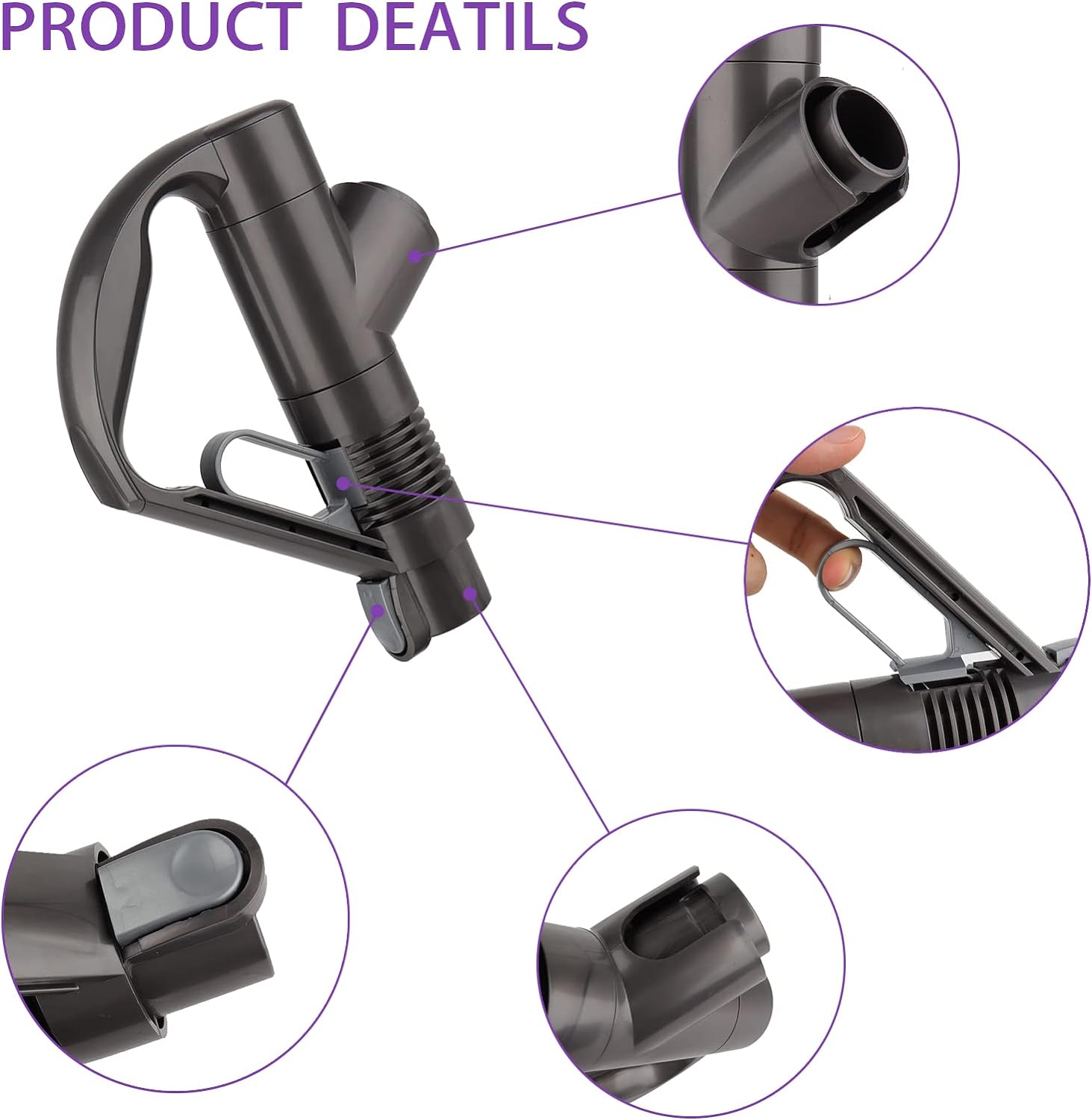 For Dyson DC19 DC26 DC29 DC33C DC37 DC23 DC32 DC36 DC48 DC52 Vacuum Cleaner Replacement Handle,Sweeping Parts Household Sweeper