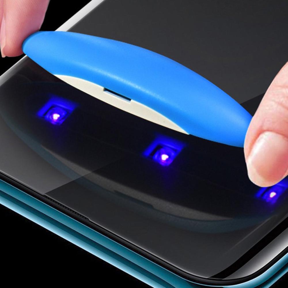 til samsung  s10 s10 pluss full lim uv flytende herdet glass skjermbeskyttelsessett til samsung  s10+  beskyttende film herdet glass