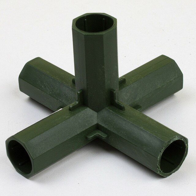 4Pcs 16mm Plastic Greenhouse Frame Building Connectors Green Outdoor Garden Structure Pole Joints Adapter DIY 3 Way Bracket: C