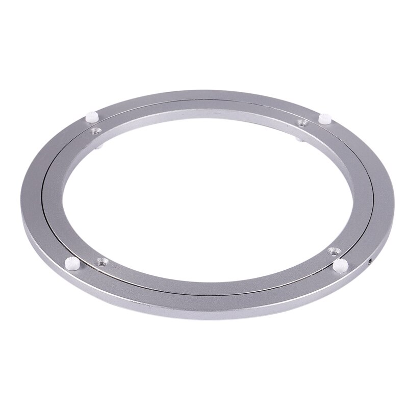 Aluminium Rotating Turntable Bearing Swivel Plate 16 Inch Silver