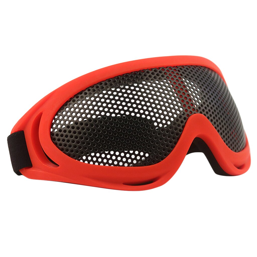 Leichte Metall Brille draussen Gittergewebe See Gläser Einstellbar Gummiband Augenschutz Niedrigen Profil Goggle