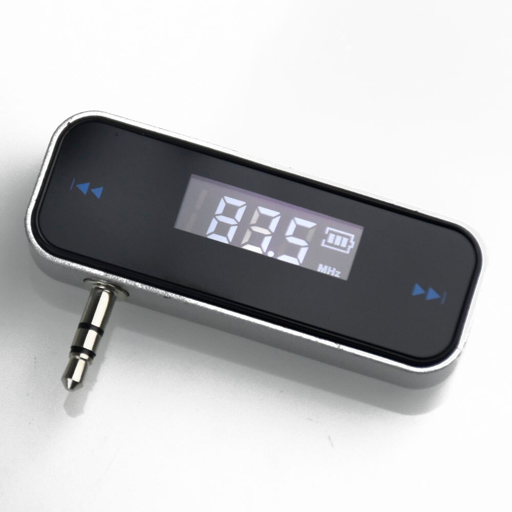 Komen 3.5mm Jack Draadloze Fm-zender Mp3-speler Auto Kit voor Telefoon 5 5 6 6 S Plus Lcd-scherm
