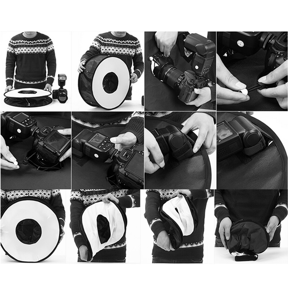 SpeedLite Softbox Flash Light 45cm Foldable Ring D... – Grandado