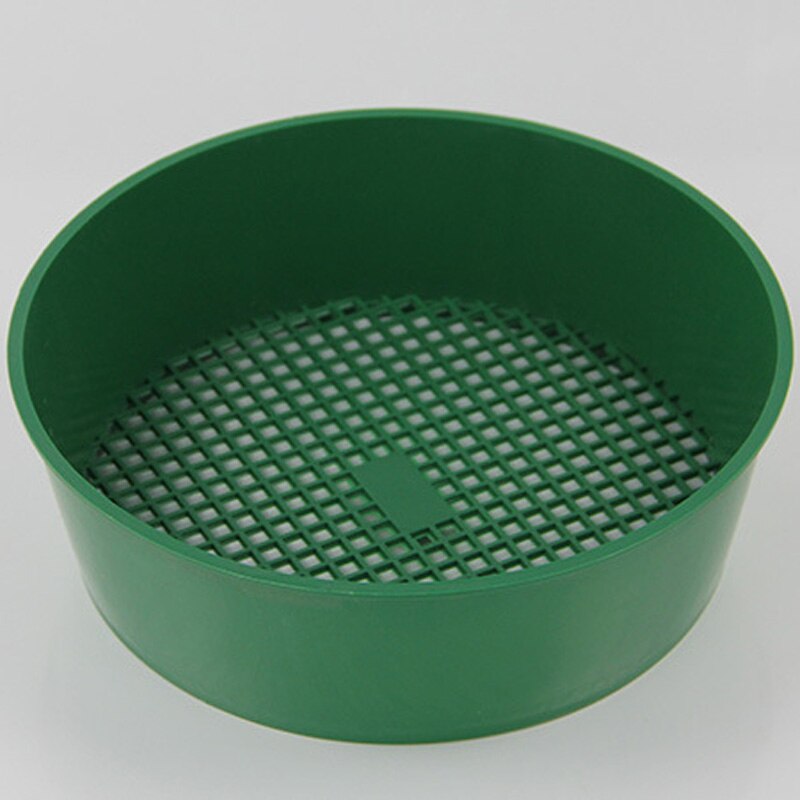 Green Plastic Garden Sieve Riddle For Compost Soil Stone Mesh Soil Sieve Filtration Large Stones&Twig Soil Garden Support Tool