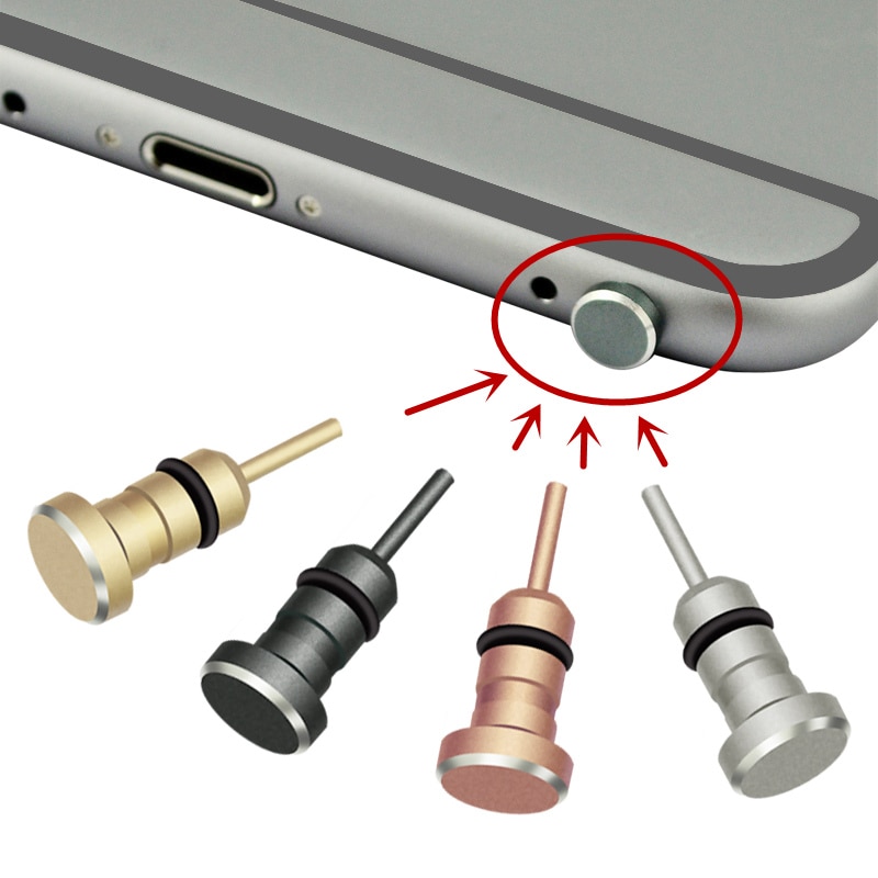 2 in 1 øretelefon støvstik 3.5mm aux jack interface anti mobiltelefon kort hente kort pin til apple iphone 5 6 plus pc laptop