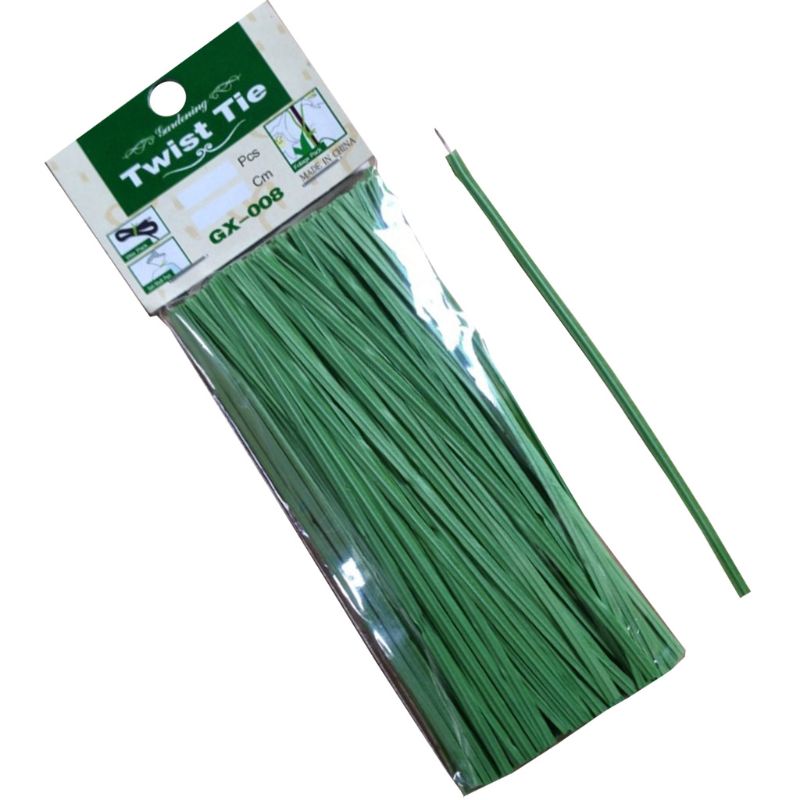 400 Pcs Package Green Gardening Binding Plant Twist Tie Line Plastic Wire Plant Support and Protective Soft Easy Shape Supplies: 200PCS