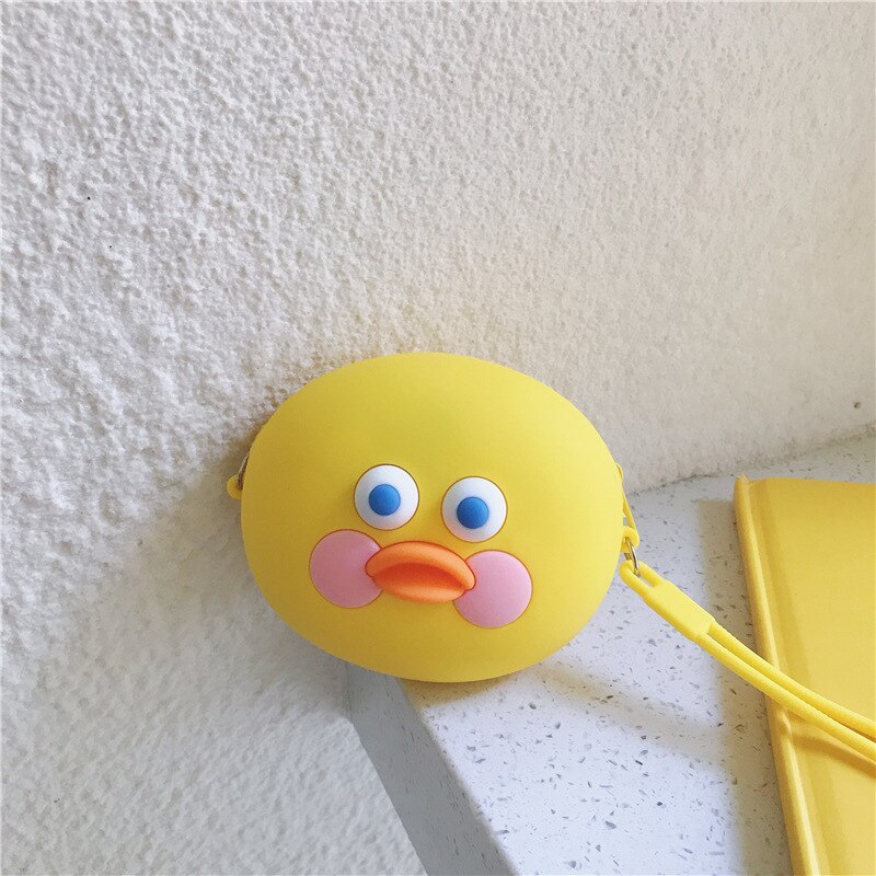 Q ONKEL Geld Tasche Kinder Geldbörse Zipper Kette Mini Münze Geldbörsen Silica Gel Cartoon Wasserdichte Keybags Candy Farbe Frosch Brieftasche beutel: 1224009