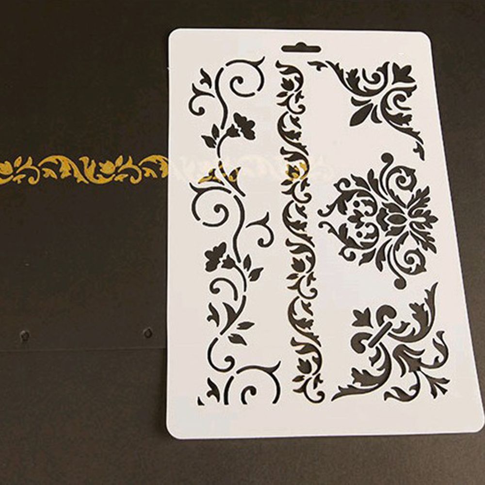 Plantillas de para pintar Paredes, álbum de recortes, papel en relieve, decoración de álbum de dibujo, nuevas