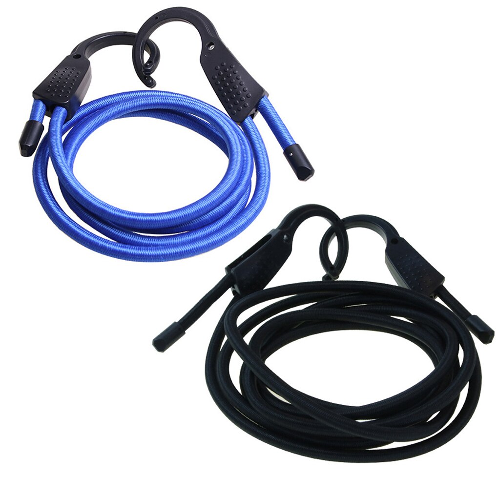 1.5M Verstelbare Auto Bagage Touw Indoor Kleding Waslijn Auto Elastische Plastic Haak Auto Bagage Tent Touwen