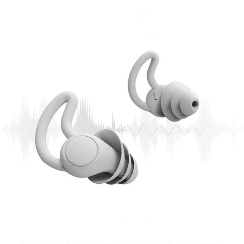 Earplugs Protection Silicone Reusable HF Anti-Noise Ear Plugs For Sleeping Snoring Noise Reduction Hearing Protection