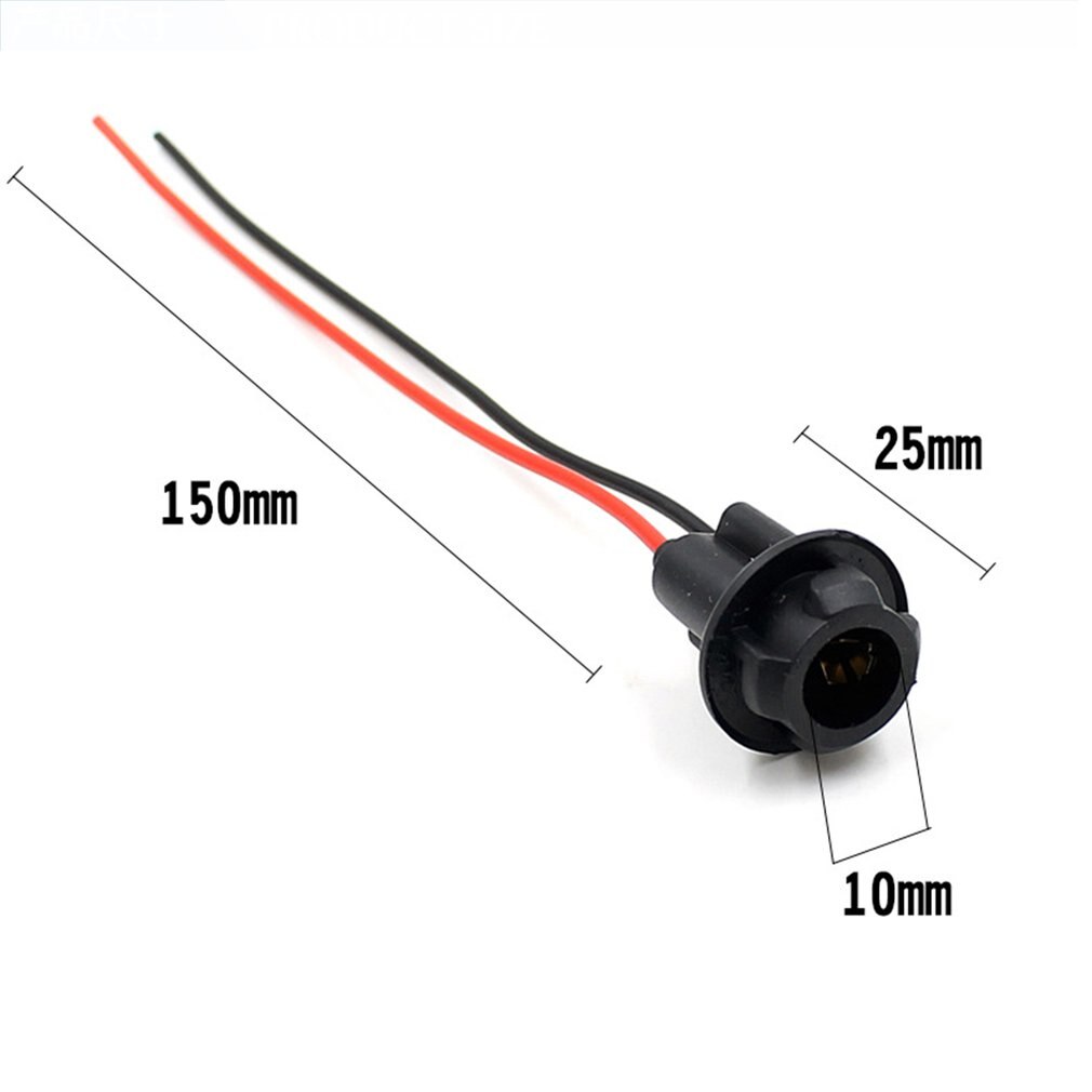 T10 Holder Instrument Light Bulb Socket Connector led adapter 10pcs For Motorcycle/Car/Truck/Boat