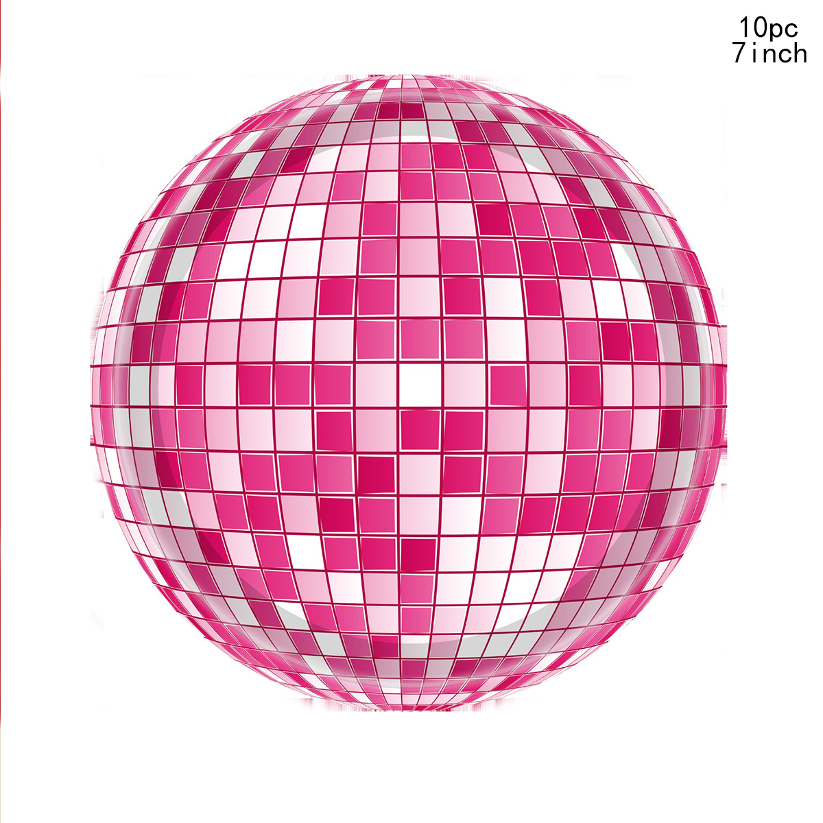 10 stuks kleurrijke disco thema wegwerp servies disco papieren borden bruiloft gelukkige verjaardag feestartikelen: Fluorescentie Geel