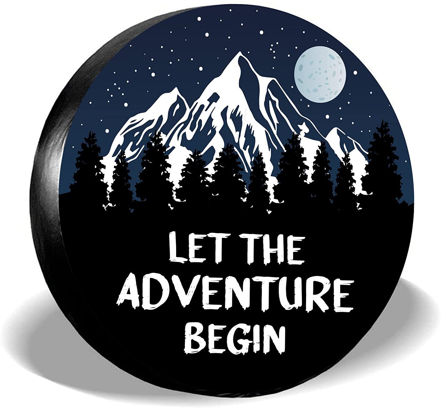 Cozipink Universal Caravan Spare Tire Cover Heavy Duty Wheel Protector: M / Brown