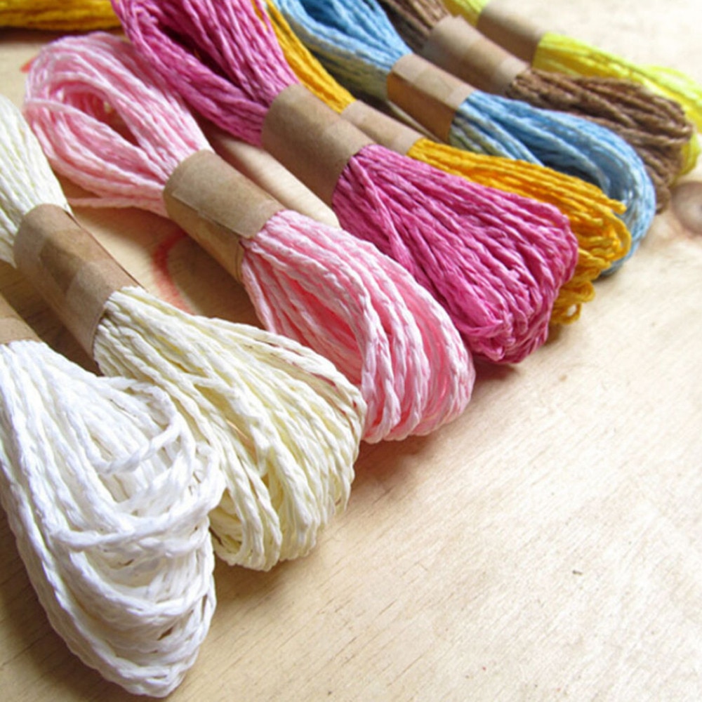 10M Diy Bloem Twisted Papier Raffia Craft Favor Wi... Grandado