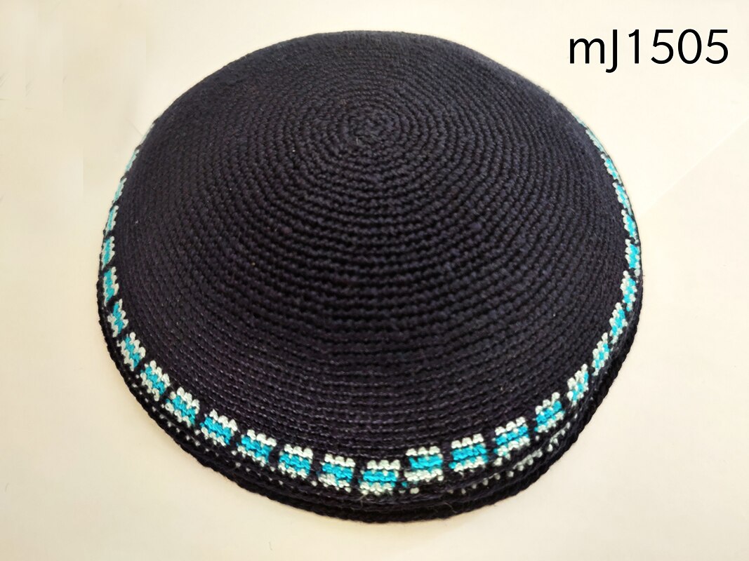 Handmade Kippah knitted hat Jewish articles