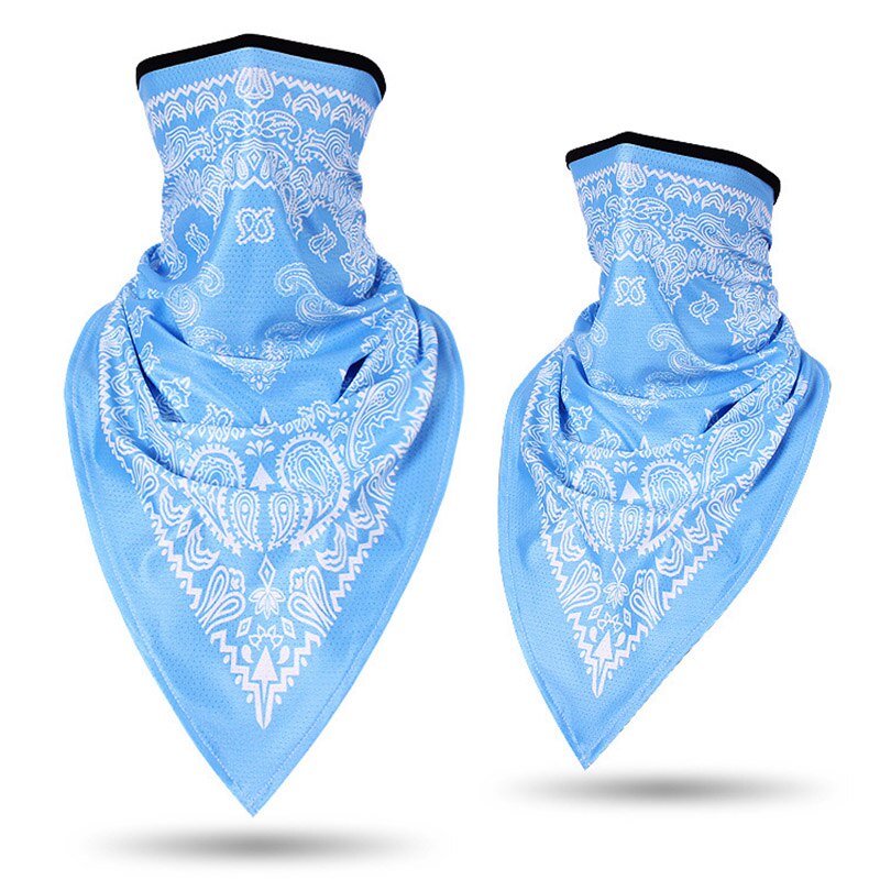 Face Cover Biker Ski Motorcycle Helmet Neck Cover Sport Bandana Outdoor Cycling Best Price: Sky Blue