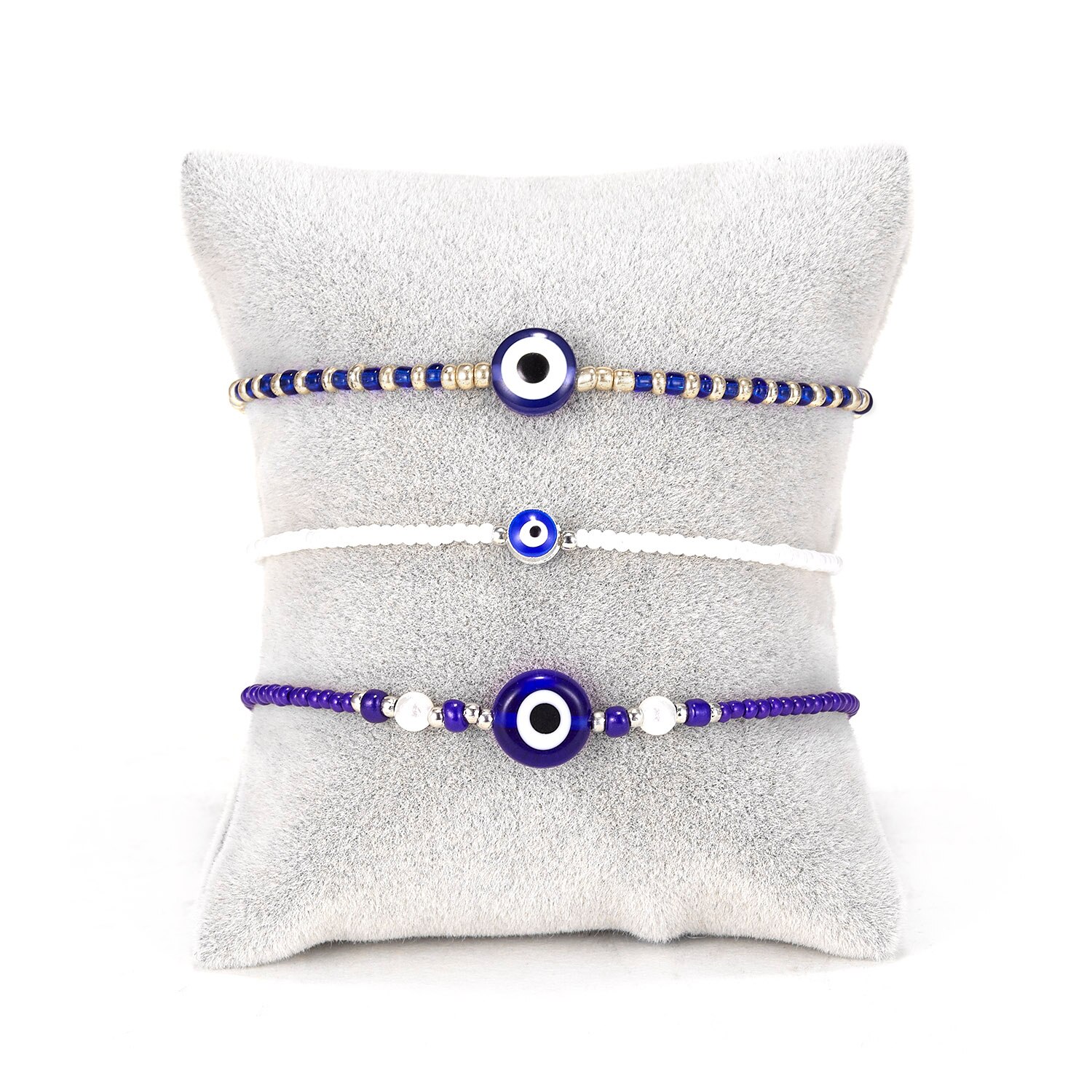 Bracelet turc porte-bonheur mauvais œil pour femmes, bijoux faits à la main avec des yeux bleus, pour Couple, amitié, fête d&#39;anniversaire,