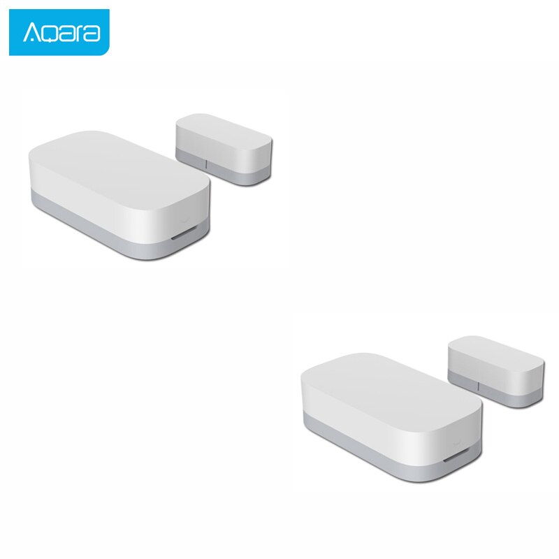 Aqara Deur Raam Sensor Zigbee Draadloze Verbinding Smart Mini Deur Raam Inbraakalarm Werken Met Android Ios App Controle Thuis: 2PCS