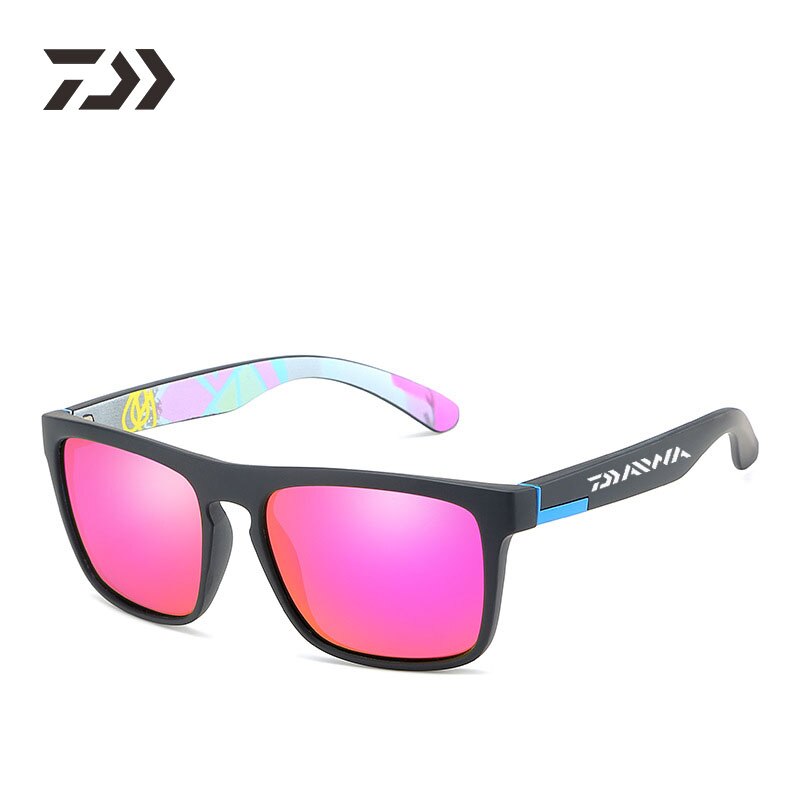 Unisex Daiwa Gepolariseerde Mannen Zonnebril Voor Mannen Uv400 Outdoor Sport Vissen Zonnebril Sport Vrouwen Zonnebril Heren Bril: Purple
