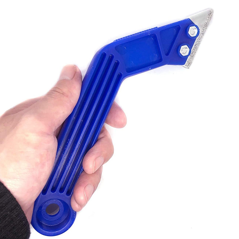 4 Pieces Metal Ball Tile Sealing Tool, 1 Piece Grout Scraper With 1 Piece Diamond Surface Blades For Removing Grout