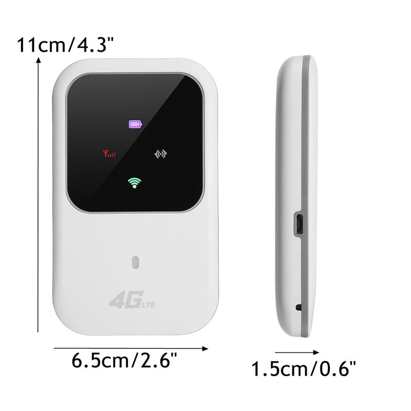 M80 bærbart hotspot 4g lte trådløs mobil router wifi-modem 150 mbps 2.4g wifi-boks dataterminalboks wifi til bilhjem mobil t