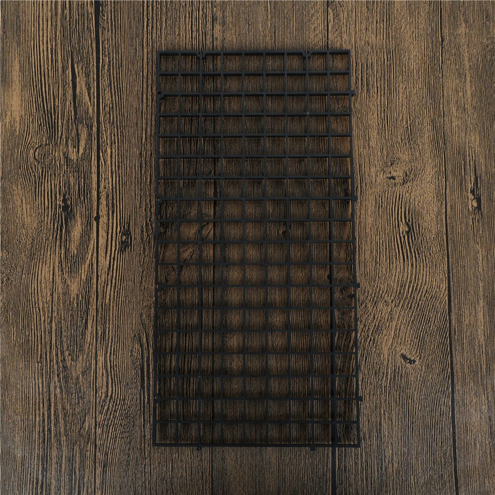 Fish Tank Durable Plastic Fish Grid Divider Holder Tray Egg Crate Aquarium Tank Filter Bottom Isolate Pane: Black