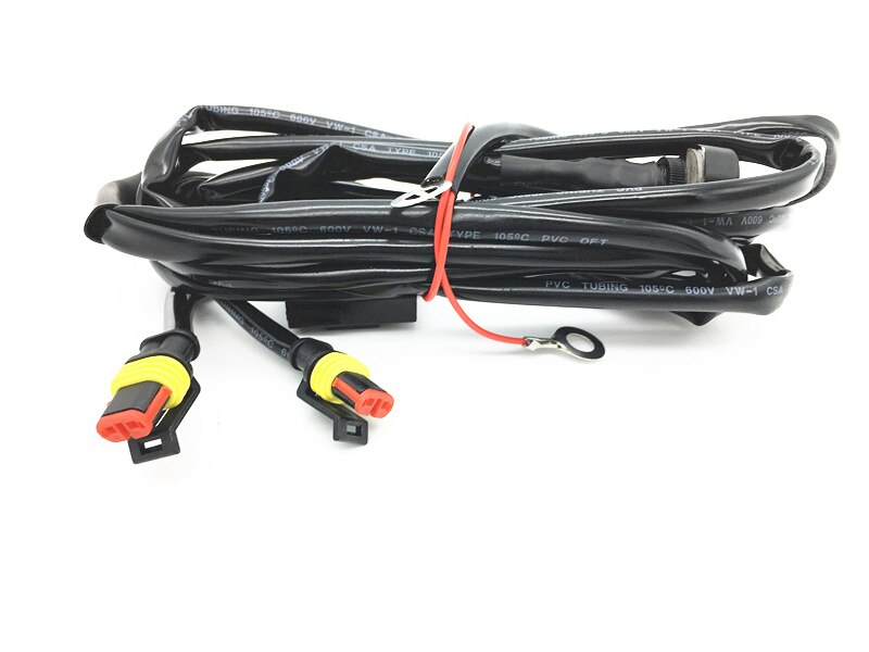 Led Motor Motorcycle Fog Universal Motorcycle LED Auxiliary Fog Light Assemblie Driving Lamp 40W Headlight For BMW Moto: only wire