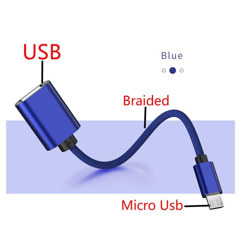 1PC OTG Adapter Micro USB Cables USB Female Converter OTG Data Line For Samsung Sony Xiaomi Huawei Flash Drive Keyboard Mouse: 06