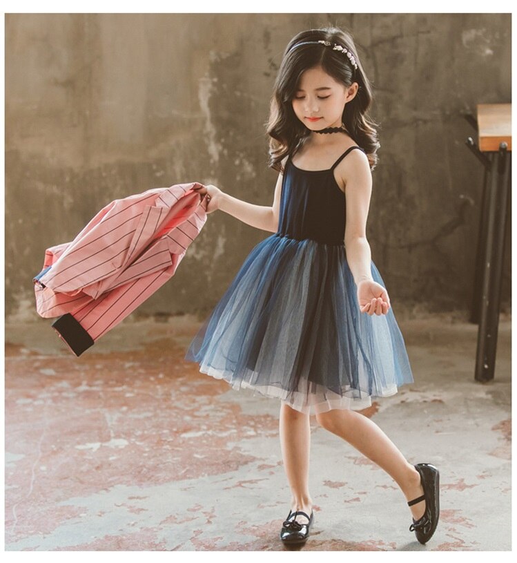 Nueva Ola ropa para niños niñas Bebé Ropa de primavera y otoño niñas traje pequeño falda de malla de color sólido dos- traje de pieza