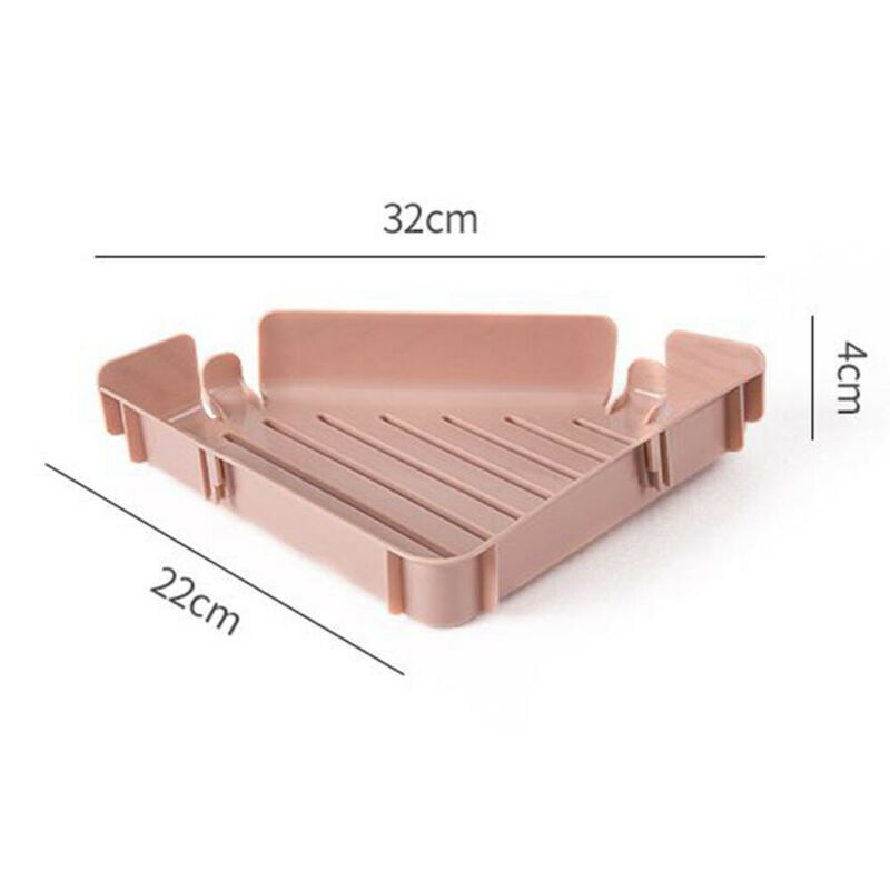 1pc familie badeværelses opbevaringshylder opbevaringsstativ trekantet hjørnebruser caddy hylde badeværelsesstativ opbevaringsholder organizer