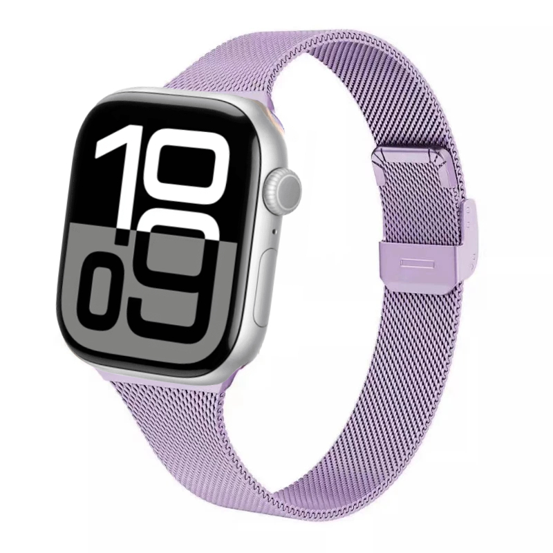 Slanke metalen horlogeband voor Apple Watch 10 42 mm 46 mm 9 8 7 41 mm 45 mm 6 5 4 SE 40 mm 44 mm Milanese polsband voor Iwatch Ultra 49 mm