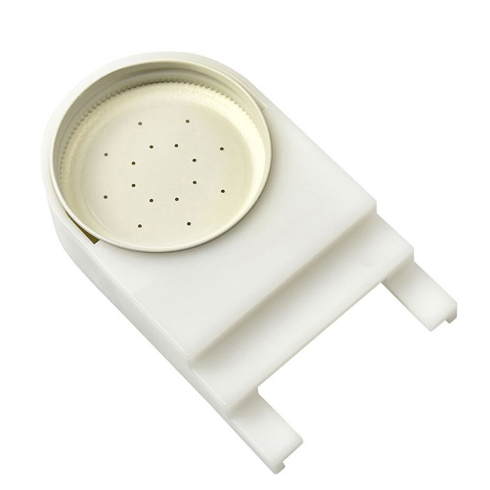 2PCS Beehive Entrance Feeder Honeybee Hive Feeder with Perforated Lid Bee Feeder(White)