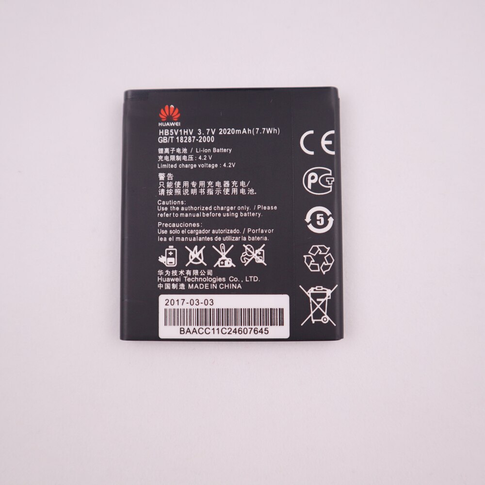 100% Ersatz Original Batterie HB5V1HV HB5V1 2020mAh Für Huawei Ehre Biene Y541 Y5C Y541-U02 y560-U02 4,5 zoll batterien