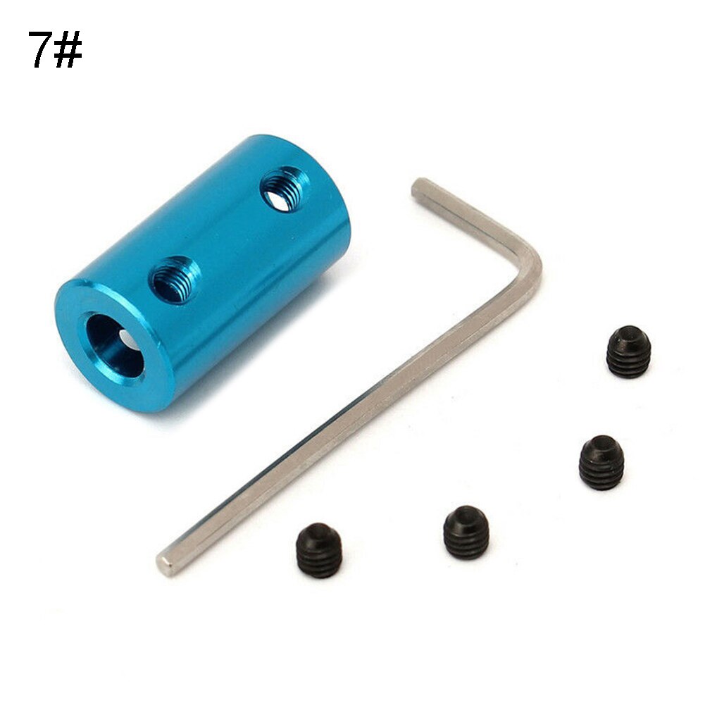 Coupleur de moteur d'accouplement d'arbre rigide avec clé pour voiture de bateau RC 2/3/4/5/6/7/8mm: 8mm