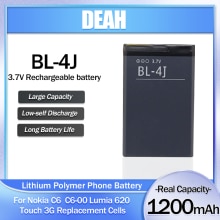 1 pz BL-4J BL 4J BL4J 3.7V 1200mAh batteria ricaricabile agli ioni di litio per Nokia C6 C6-00 C600 Lumia 620 tocco 3G cella di ricambio
