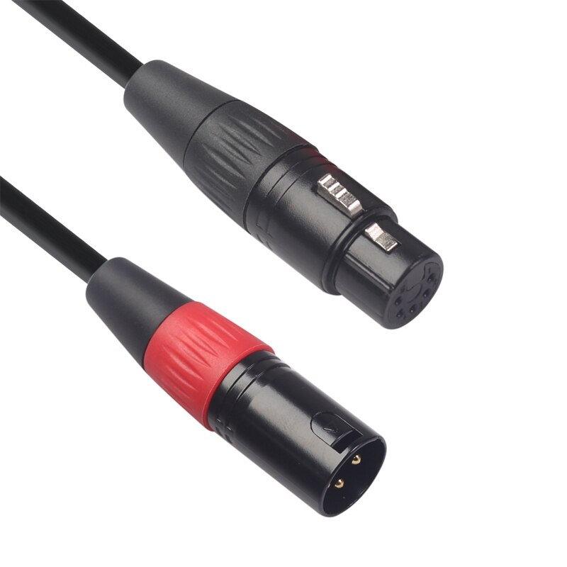Xlr 3- pin-stecker auf  to 5- pin-buchse konverter-adapterkabel audiokabel für mikrofon